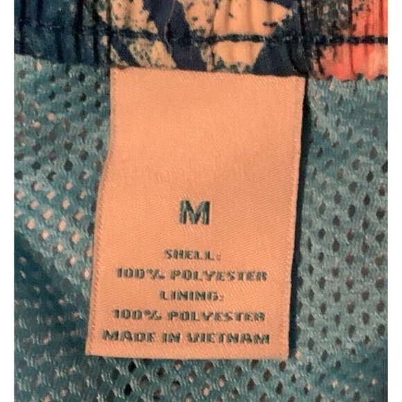 Caribbean Swimwear Men's Tropical Swimwear Trunks Size M Multicolor Pockets - Picture 9 of 10